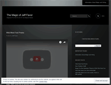 Tablet Screenshot of jefffavormagic.wordpress.com