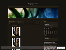 Tablet Screenshot of languagelovers.wordpress.com