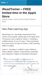 Mobile Screenshot of ireadtrainer.wordpress.com