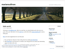 Tablet Screenshot of mariansullivan.wordpress.com