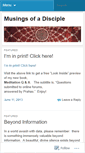 Mobile Screenshot of musingsofadisciple.wordpress.com