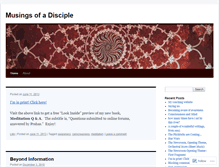 Tablet Screenshot of musingsofadisciple.wordpress.com