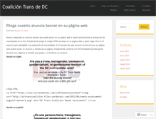 Tablet Screenshot of coaliciontransdc.wordpress.com