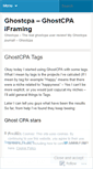 Mobile Screenshot of ghostcpa.wordpress.com