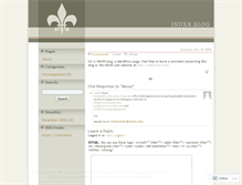 Tablet Screenshot of indxr.wordpress.com