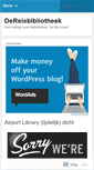 Mobile Screenshot of dereisbibliotheek.wordpress.com