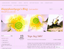 Tablet Screenshot of happyheartyoga.wordpress.com