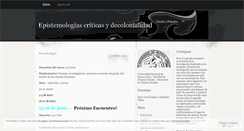 Desktop Screenshot of epistemologiascriticas.wordpress.com