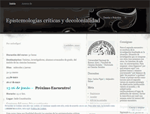 Tablet Screenshot of epistemologiascriticas.wordpress.com