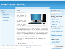Tablet Screenshot of doineedanewcomputer.wordpress.com