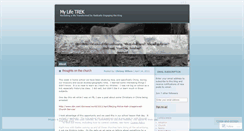 Desktop Screenshot of mylifetrek.wordpress.com