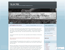 Tablet Screenshot of mylifetrek.wordpress.com