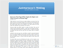 Tablet Screenshot of justmorocco.wordpress.com