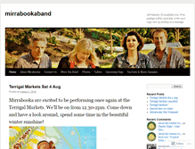 Tablet Screenshot of mirrabookaband.wordpress.com