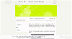 Desktop Screenshot of frisurenkatalog.wordpress.com