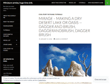 Tablet Screenshot of miniarmyhugetimesink.wordpress.com
