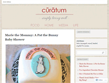 Tablet Screenshot of curatum.wordpress.com