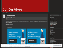 Tablet Screenshot of joidevivre.wordpress.com
