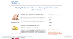 Desktop Screenshot of healthylifestylesliving.wordpress.com