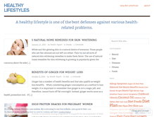 Tablet Screenshot of healthylifestylesliving.wordpress.com