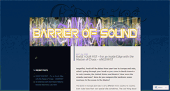 Desktop Screenshot of barrierofsound.wordpress.com