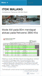 Mobile Screenshot of itok80mradio.wordpress.com