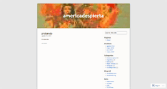 Desktop Screenshot of americadespierta.wordpress.com