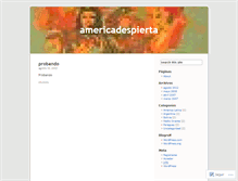 Tablet Screenshot of americadespierta.wordpress.com