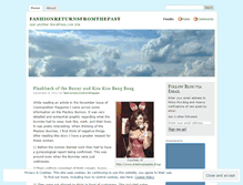 Tablet Screenshot of fashionreturnsfromthepast.wordpress.com