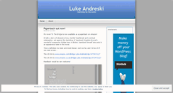 Desktop Screenshot of lukeandreski.wordpress.com