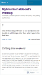 Mobile Screenshot of mybrainisinsideout.wordpress.com