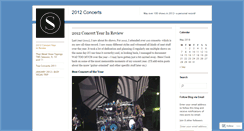 Desktop Screenshot of concerts2012.wordpress.com