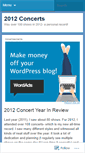 Mobile Screenshot of concerts2012.wordpress.com