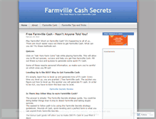 Tablet Screenshot of farmvillecashsecrets.wordpress.com