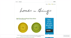 Desktop Screenshot of homesnthings.wordpress.com