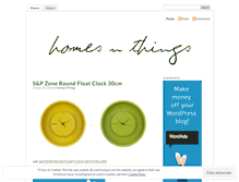 Tablet Screenshot of homesnthings.wordpress.com