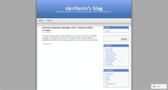 Desktop Screenshot of davitenio.wordpress.com