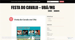 Desktop Screenshot of festadocavalo.wordpress.com
