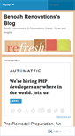 Mobile Screenshot of benoahrenovations.wordpress.com