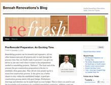 Tablet Screenshot of benoahrenovations.wordpress.com