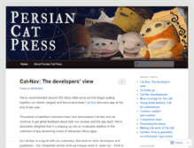 Tablet Screenshot of persiancatpress.wordpress.com