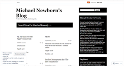 Desktop Screenshot of michaelnewborn.wordpress.com