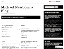 Tablet Screenshot of michaelnewborn.wordpress.com