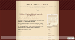 Desktop Screenshot of madmadamelalaurie.wordpress.com