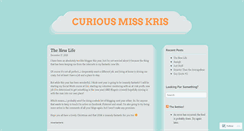 Desktop Screenshot of curiousmisskris.wordpress.com