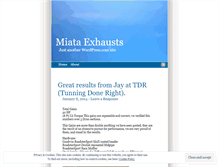 Tablet Screenshot of miataexhaust.wordpress.com