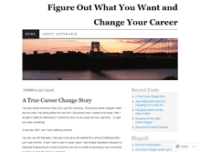 Tablet Screenshot of changeyourcareer.wordpress.com