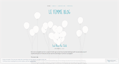 Desktop Screenshot of lefemmeblog.wordpress.com