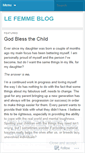 Mobile Screenshot of lefemmeblog.wordpress.com