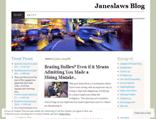 Tablet Screenshot of janeslaw.wordpress.com